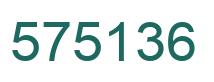 Número 575136 imagen verde