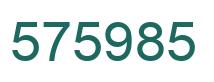 Número 575985 imagen verde