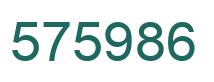 Número 575986 imagen verde