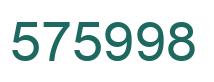 Número 575998 imagen verde