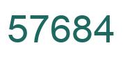Número 57684 imagen verde