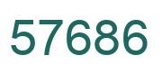 Number 57686 green image