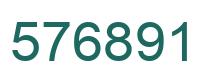Number 576891 green image