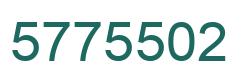 Number 5775502 green image