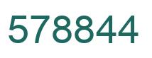 Number 578844 green image