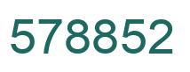 Number 578852 green image