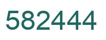 Number 582444 green image