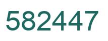 Number 582447 green image