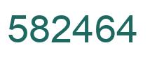 Number 582464 green image