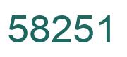 Número 58251 imagen verde