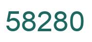 Number 58280 green image