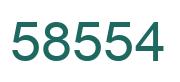 Number 58554 green image
