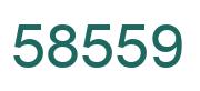 Number 58559 green image