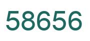 Number 58656 green image