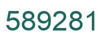 Número 589281 imagen verde