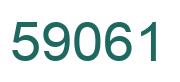 Number 59061 green image