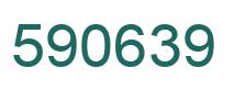 Number 590639 green image