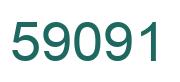 Number 59091 green image