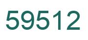 Número 59512 imagen verde