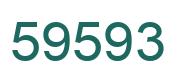 Number 59593 green image
