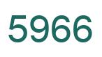 Número 5966 imagen verde