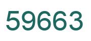 Number 59663 green image