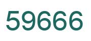 Number 59666 green image