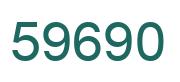 Number 59690 green image