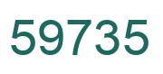 Number 59735 green image