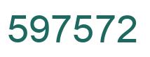 Number 597572 green image