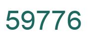 Number 59776 green image