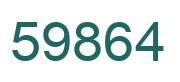 Number 59864 green image