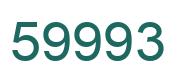 Number 59993 green image