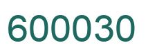 Number 600030 green image