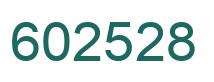 Number 602528 green image
