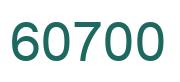 Número 60700 imagen verde