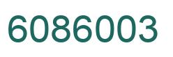 Number 6086003 green image