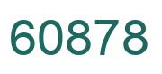Number 60878 green image