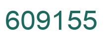 Number 609155 green image