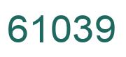 Number 61039 green image