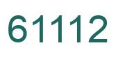 Number 61112 green image