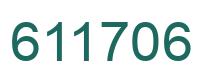 Number 611706 green image