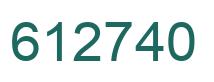 Number 612740 green image