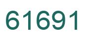 Number 61691 green image