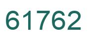 Number 61762 green image