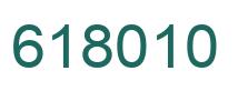 Number 618010 green image