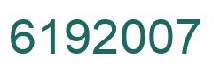 Number 6192007 green image