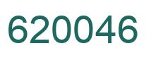 Number 620046 green image