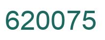 Number 620075 green image