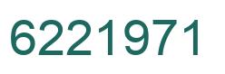 Number 6221971 green image